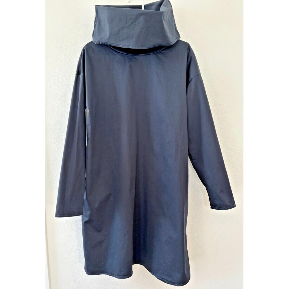 Pip-squeak Chapeau Dress Womens Size Small Blue Cotton Minimalist Capsule Casual